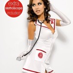 Sexy kostým Emergency dress + stetoskop XXL – Obsessive