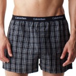 Boxerky 2pack NU1725A – černobílá –  Calvin Klein