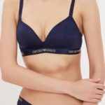 Dámské podprsenka 163953-8A235 modrá – Emporio Armani