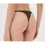 Dámské tanga 163826-8A205 černá – Emporio Armani