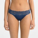 Dámské tanga QF1199E-BXR tmavě modrá – Calvin Klein