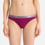 Dámské tanga QD3539E-YG8 tmavě růžová – Calvin Klein