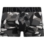 Pánské boxerky 111389-8A509 šedá – Emporio Armani
