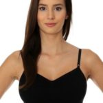 Sportovní podprsenka Brubeck Comfort Cotton černá