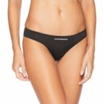 Dámské tanga 162468-8A284 černá – Emporio Armani