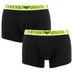 Pánské boxerky 2 pack 111769 9P720 černá – Emporio Armani