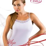 Bílá dámská košilka Emili Maja XXL