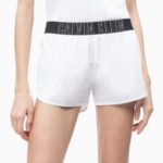 Dámské sportovní šortky KW0KW00701-143 bílá – Calvin Klein