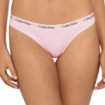 Tanga D1617E – 2NT světle růžová – Calvin Klein