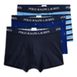 Boxerky 3pcs 714662050037 modrá – Ralph Lauren