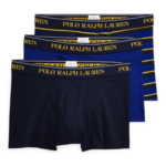 Boxerky 3pcs 714662050038 modrožultá – Ralph Lauren