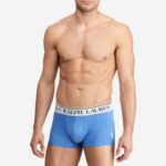 Boxerky 714753035023 modrá – Ralph Lauren