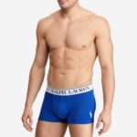 Boxerky 714753035024 modrá – Ralph Lauren