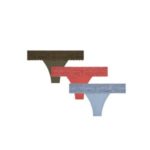 Tanga 3pcs UW0UW02036-084 červenozelenomodrá – Tommy Hilfiger