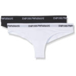 Kalhotky 2pcs 163337 CC317 00911 černobílá – Emporio Armani