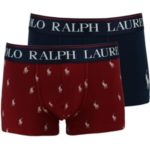 Boxerky 2 psc 714707458008 modročervená – Ralph Lauren