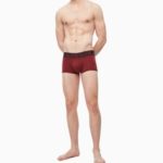 Boxerky NB1047A-2XV vínová – Calvin Klein
