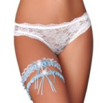 Elegantní podvazek Garter set blue