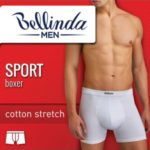 Pánské boxerky SPORT BOXER – BELLINDA – bílá