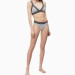 Podprsenka bez kostice QF5447E-020 šedá – Calvin Klein