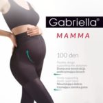 Silnější těhotenské punčochové kalhoty MAMMA 100 DEN