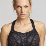 Sportovní podprsenka Panache 5021 black latte 34 DD Dle obrázku