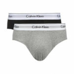Calvin Klein 2Pack Slipy Modern Cotton Black&Grey