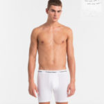 Calvin Klein 3Pack Boxerky Dlouhé Bílé