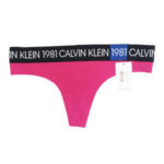 Calvin Klein Tanga Statement 1981 Tmavě Růžové