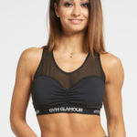 Gym Glamour Podprsenka Black Mesh