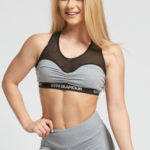 Gym Glamour Podprsenka Grey Mesh