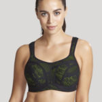 Sportovní podprsenka Panache 5021 Black/Lime 32 F Dle obrázku