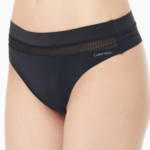 Dámská tanga QF6047E UB1 černá – Calvin Klein