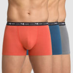 Pánské boxerky 3 ks DIM COTTON STRETCH BOXER 3x – DIM – oranžová