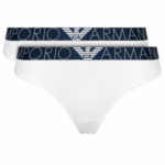 Brazilky 163334 1P227 04710 bílá – 2 pack – Emporio Armani