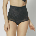 Dámské vysoké kalhotky Wild Rose Sensation Highwaist Panty černé – TRIUMPH