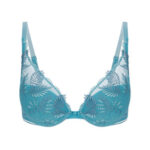 Podprsenka TRIANGLE PUSH UP 12Y347 zeleno-šedá(513) – Simone Perele