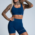 Gym Glamour Podprsenka Push Up Classic Blue