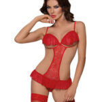 Erotické body Orsola red – SOFTLINE COLLECTION