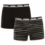 2PACK pánské boxerky Puma černé (701210977 001)