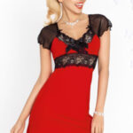 Dámská košilka Paulina red-black – DKAREN