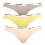 3PACK dámské kalhotky Calvin Klein nadrozměr vícebarevné (QD3801E-13X)