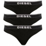 3PACK dámská tanga Diesel černá (00SE0K-0EAUF-E4101) M