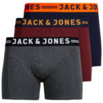 3PACK pánské boxerky Jack and Jones vícebarevné (12113943)