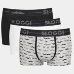 Pánské boxerky sloggi men Go Movember Hipster C3P – šedé – SLOGGI