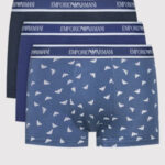 Pánské boxerky 111357 2R717 96835 – modrá – Emporio Armani