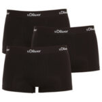 3PACK pánské boxerky S.Oliver černé (JH-34B-17025249)