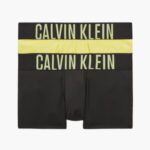 Boxerky 2 pack NB2599A 1QJ – Černá/žlutá – Calvin Klein