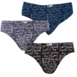 3PACK Pánské slipy Andrie vícebarevné (PS 3533)