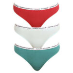 3PACK dámská tanga Tommy Hilfiger vícebarevná (UW0UW02829 0XS)